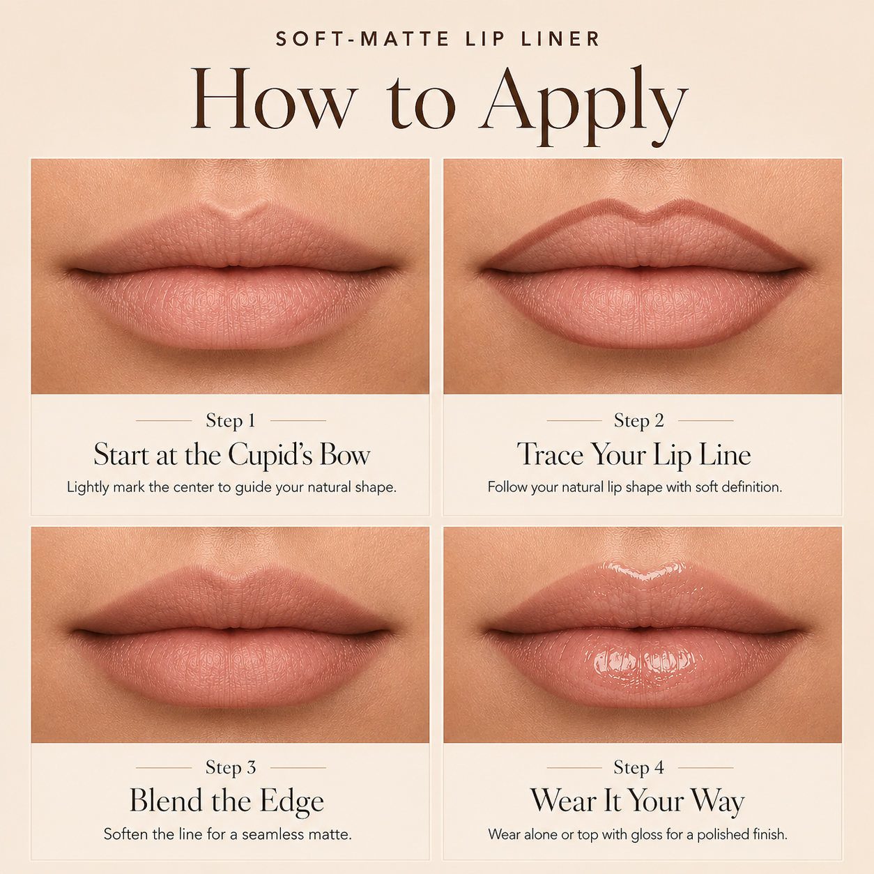 💄 Fuller-Looking Lips — Effortlessly Defined