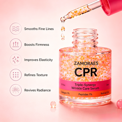 🔥LAST DAY 60% OFF ZAMORAES CPR 3-in-1 Triple Synergy Wrinkle Care Serum