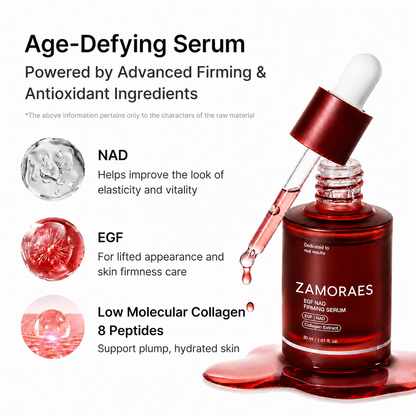 ZAMORAES™ KOREAN NAD EGF FIRMING SERUM | Visibly Smooth Fine Lines & Bring Back Plump Dewy Glow