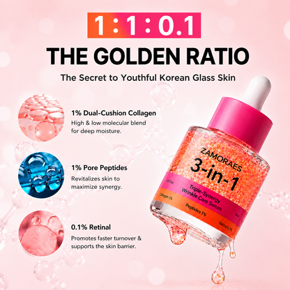 🔥LAST DAY 60% OFF ZAMORAES 3-in-1 Triple Synergy Wrinkle Care Serum