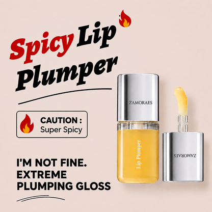 🔥LAST DAY 50% OFF💋ZAMORAES Spicy Lip Plumper - Fuller-Looking Lip Plumper Gloss