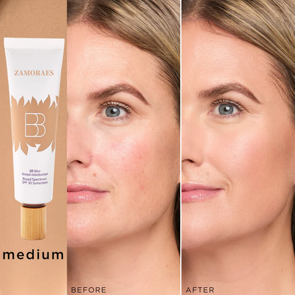 🌟ZAMORAES blur tinted moisturizer SPF 30 - instantly brightens, hydrates & smooths your skin