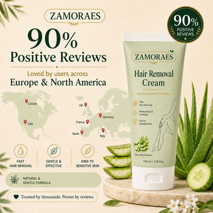 ZAMORAES™ Natural Gentle Hair Removal Cream | For Women & Men, Sensitive Skin