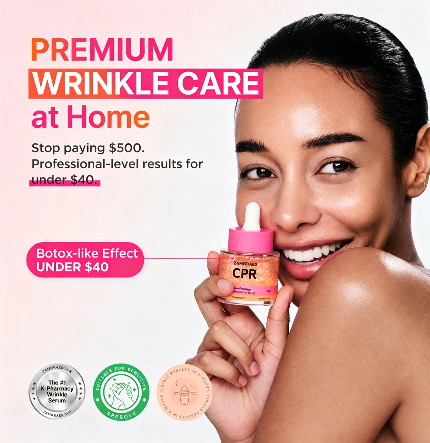 🔥LAST DAY 60% OFF ZAMORAES CPR 3-in-1 Triple Synergy Wrinkle Care Serum