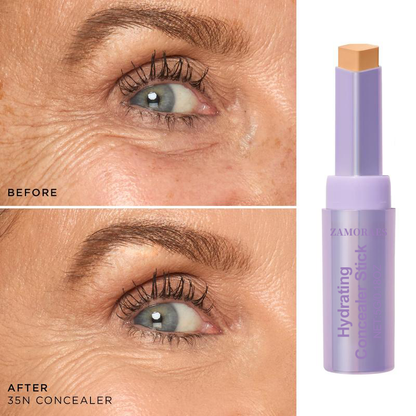 🌟ZAMORAES Dual-Action Concealer Stick: Instantly Hide Dark Circles & Puffiness