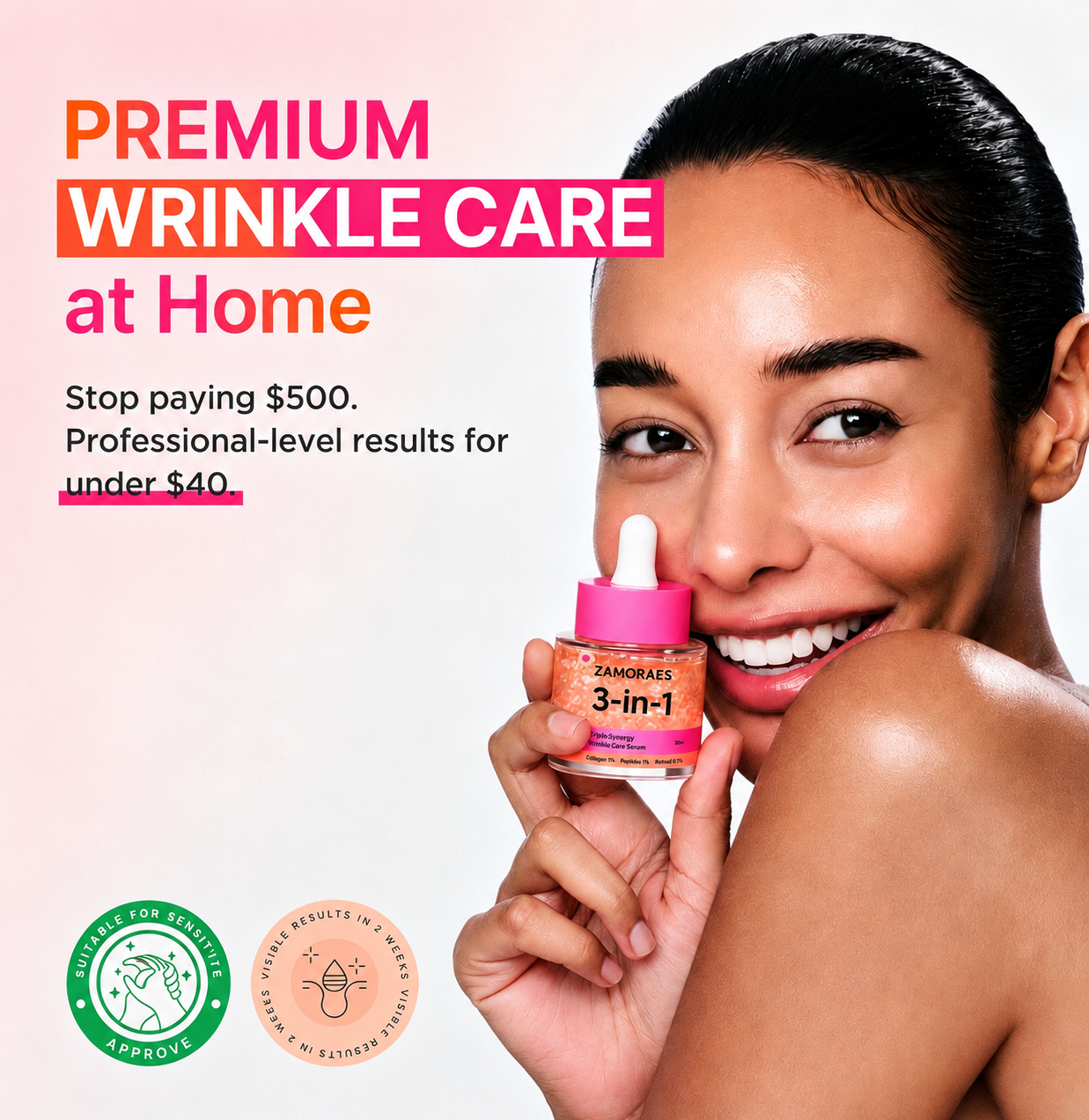 🔥LAST DAY 60% OFF ZAMORAES 3-in-1 Triple Synergy Wrinkle Care Serum